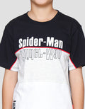 Marvel Spiderman Cutsewn Piping Kaos Lengan Pendek Anak Laki-Laki