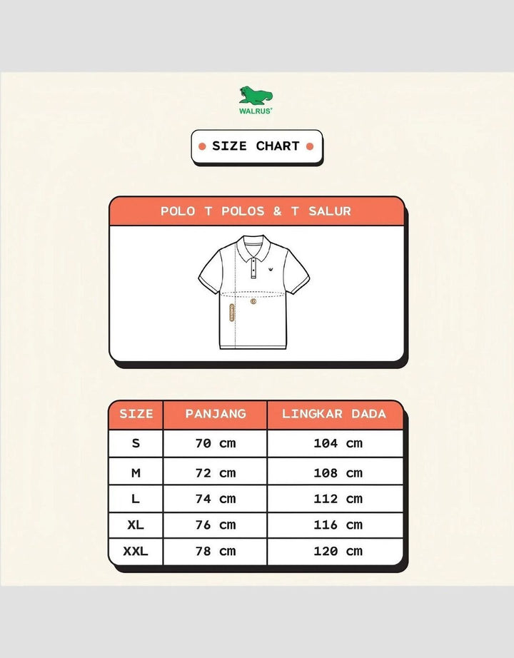 Walrus Polo Kemeja Salur Uniseks