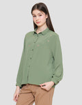 Connexion Neck Crinkle Kemeja Wanita