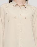 Connexion Neck Crinkle Kemeja Wanita