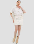 Exit Keiya Blouse Beige Wanita