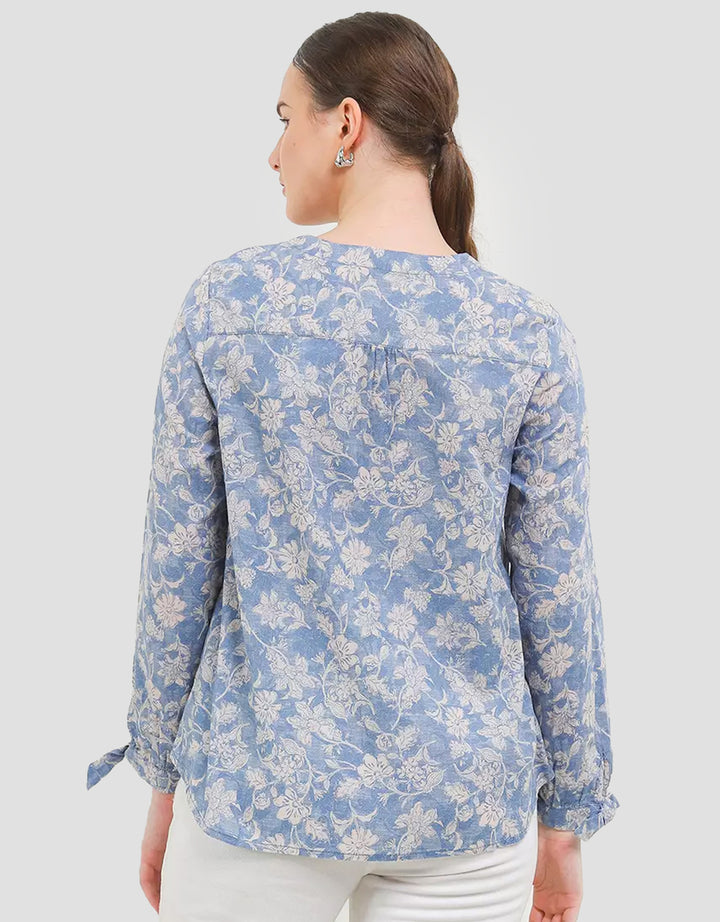 Expand Venaya Blouse Kemeja Motif Bunga Wanita