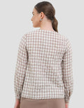 Exit Pikela Blouse Kemeja Motif Kotak Wanita