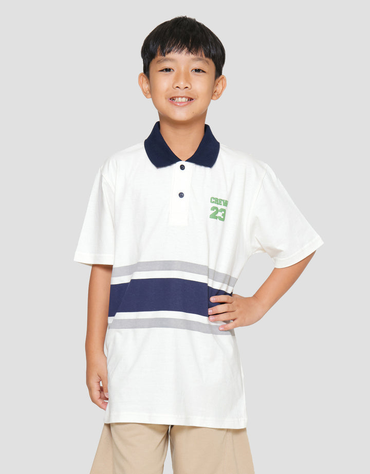Nevada Krah Crew Bear Kaos Lengan Pendek Anak Laki-Laki