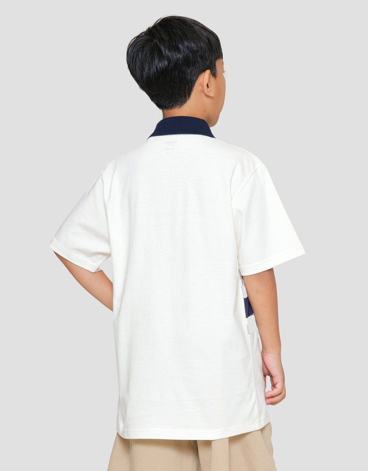 Nevada Krah Crew Bear Kaos Lengan Pendek Anak Laki-Laki