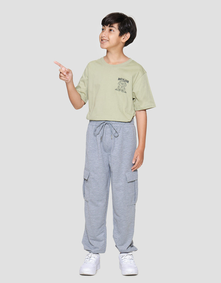 Nevada Knit Carg Celana Jogger Anak Laki-laki