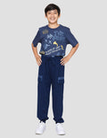 Nevada Knit Cargo Celana Jogger Anak Laki-laki