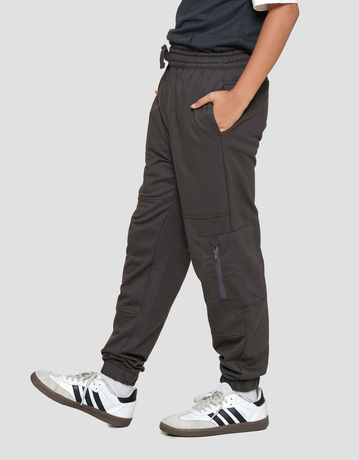 Nevada Knit Cargo 3D With Zipper Jogger Anak Laki-laki