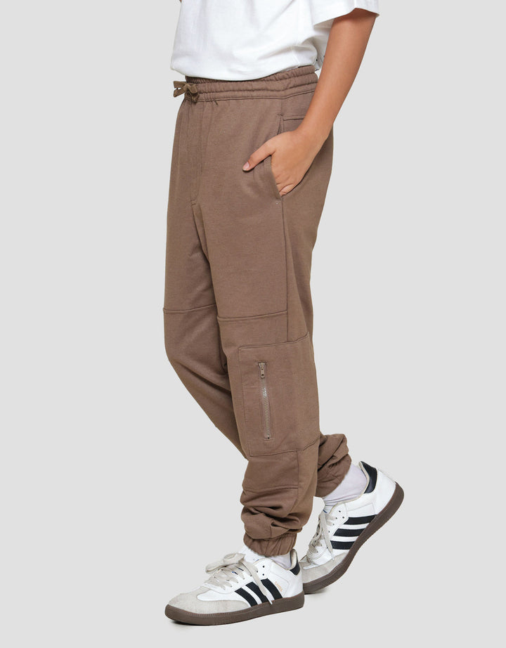 Nevada Knit Cargo 3D Zipper Jogger Anak Laki-laki