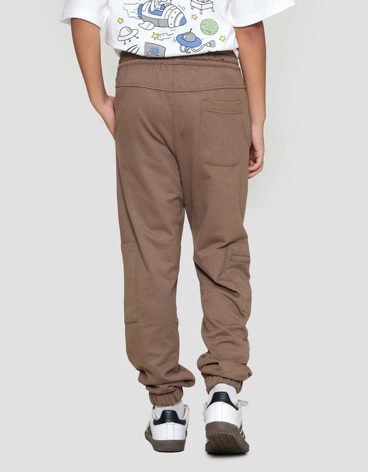 Nevada Knit Cargo 3D Zipper Jogger Anak Laki-laki