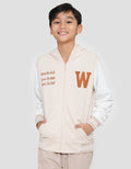 Nevada Logo Print Jaket Hoodie Anak Laki-laki