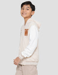 Nevada Logo Print Jaket Hoodie Anak Laki-laki