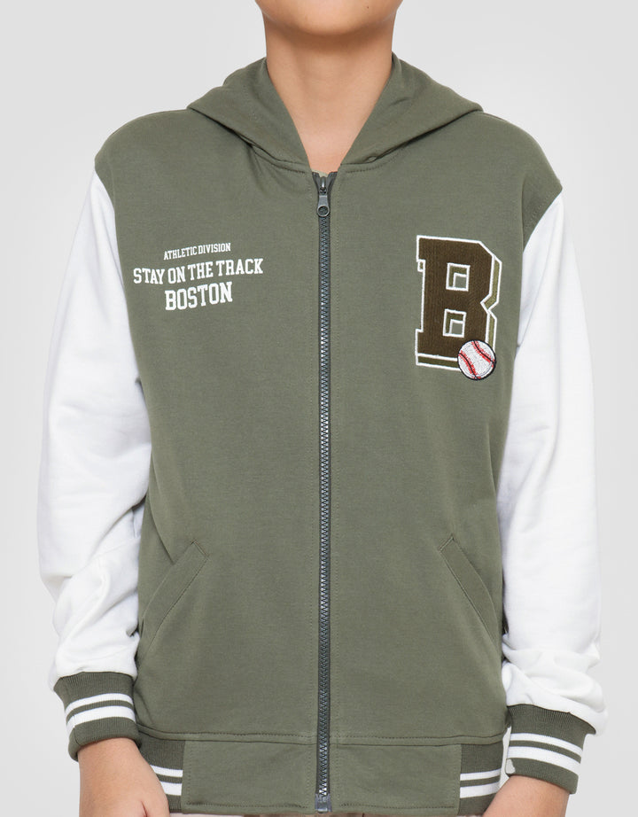 Nevada Knit Hoodie Logo Boys Jacket