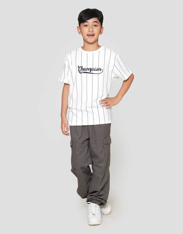 Nevada Stripes Patch Besar Tengah Depan Kaos Anak Laki-laki