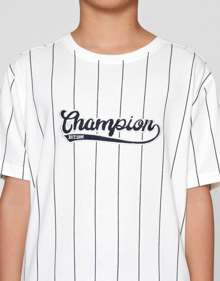 Nevada Stripes Patch Besar Tengah Depan Kaos Anak Laki-laki