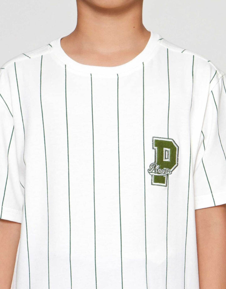 Nevada Stripes Patch Kecil Kiri Atas Pakai Kaos Anak Laki-laki