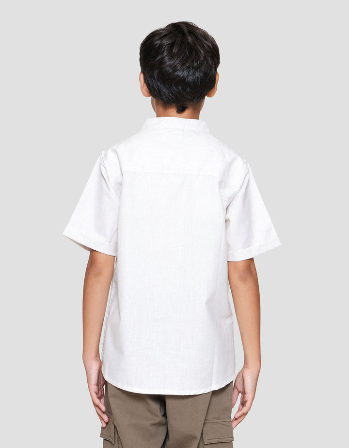 Nevada Uloss Contrast Kemeja Koko Anak Laki-laki