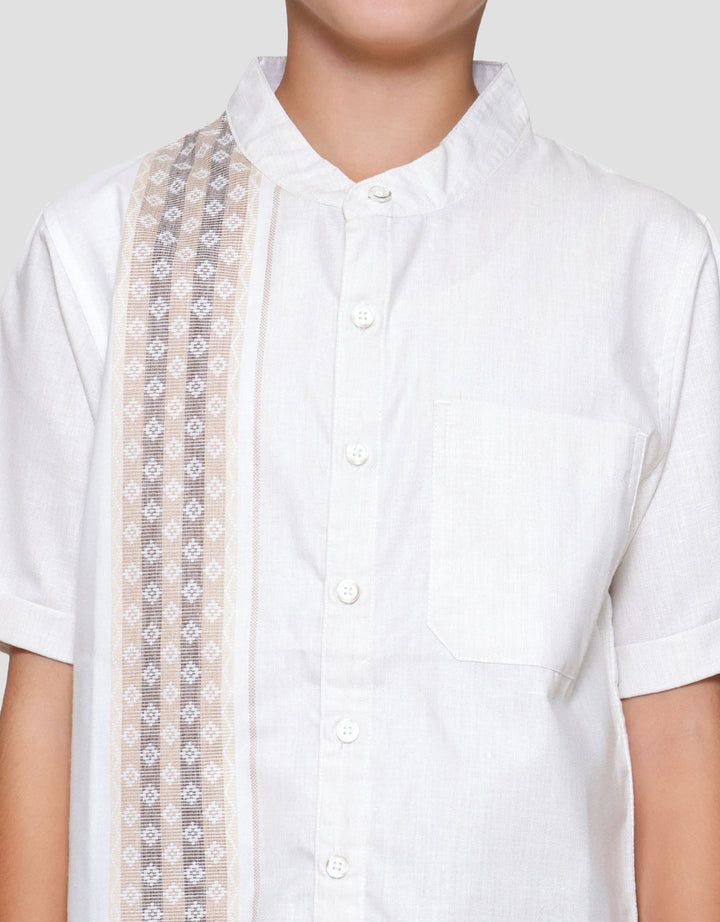 Nevada Uloss Contrast Kemeja Koko Anak Laki-laki