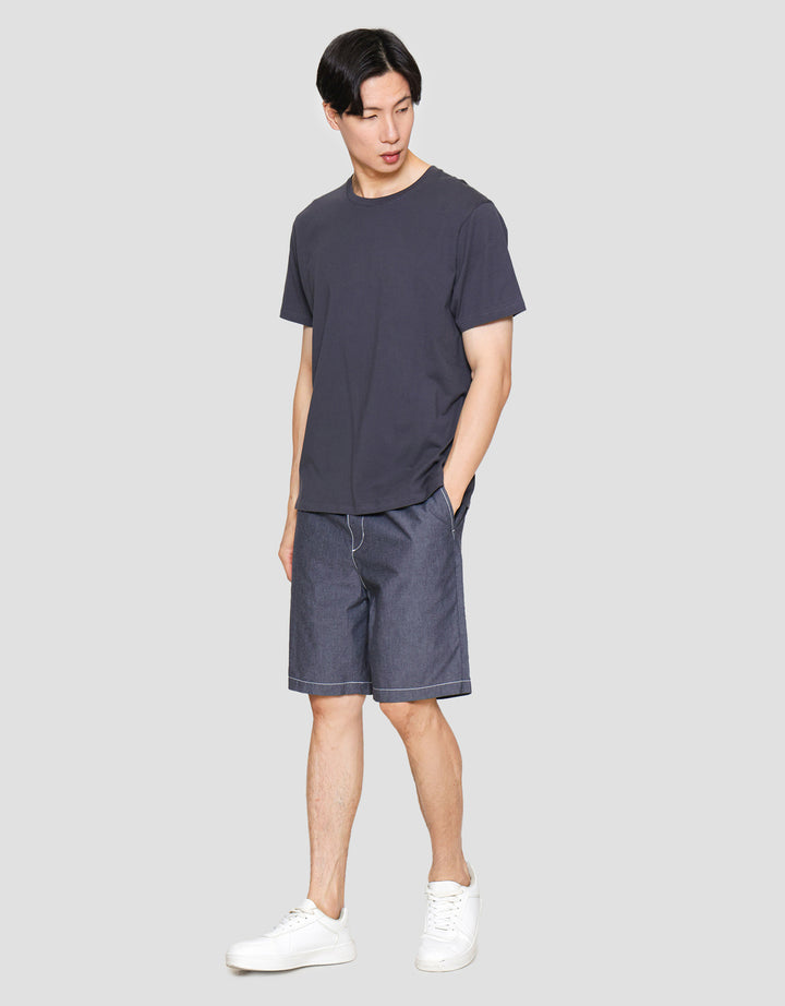 Suko Round Neck Kerah Bulat Kaos Lengan Pendek Pria