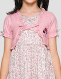 Disney Minnie Print Flower Midi Dress for Girls
