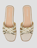 Connexion Gold Sandal Slipper Wanita