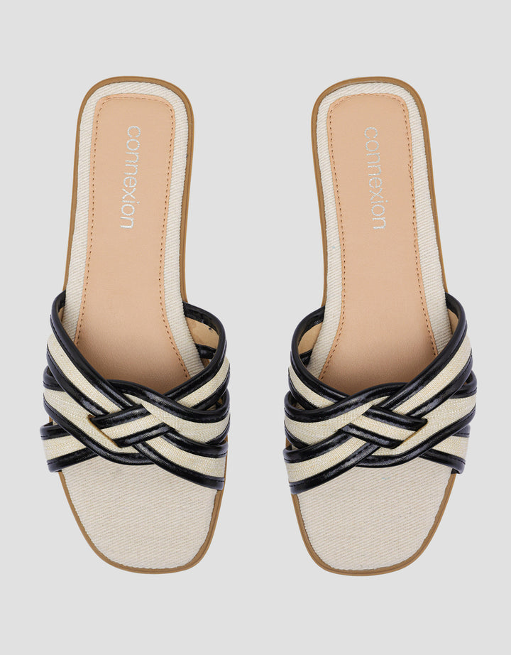 Connexion Gold Sandal Slipper Wanita