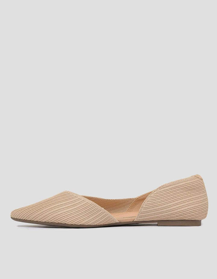 Connexion Patern Stripe Sepatu Flat Wanita