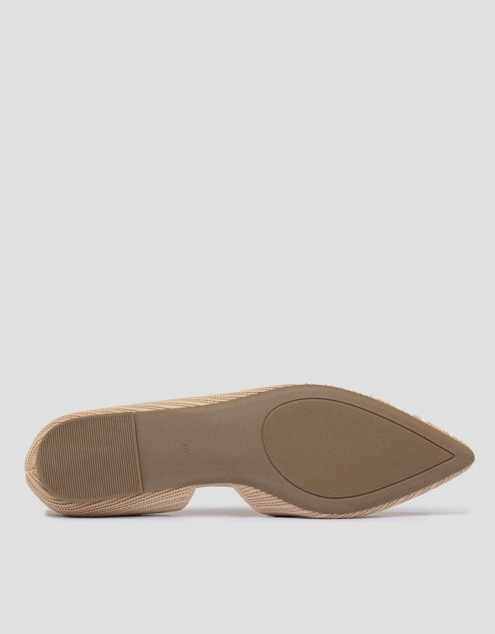 Connexion Patern Stripe Sepatu Flat Wanita