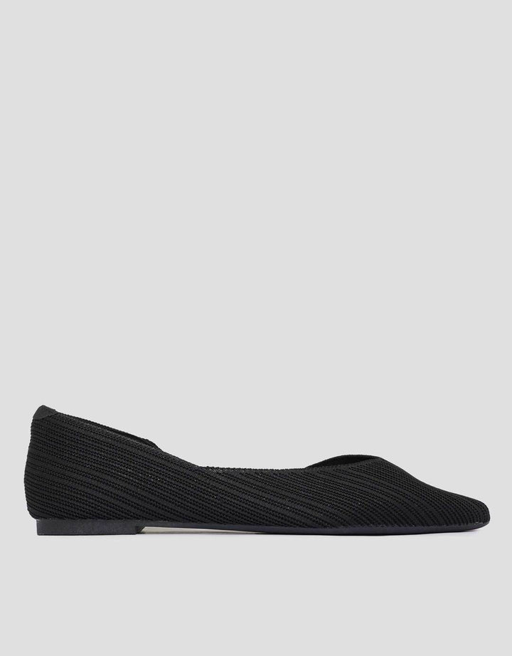 Connexion Patern Stripe Sepatu Flat Wanita