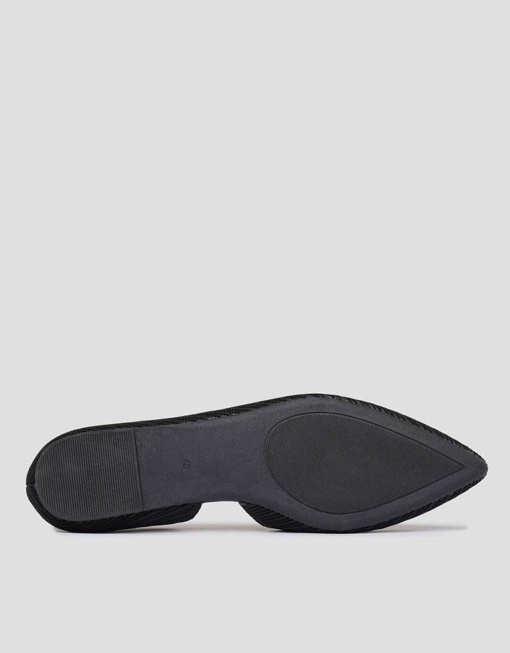 Connexion Patern Stripe Sepatu Flat Wanita