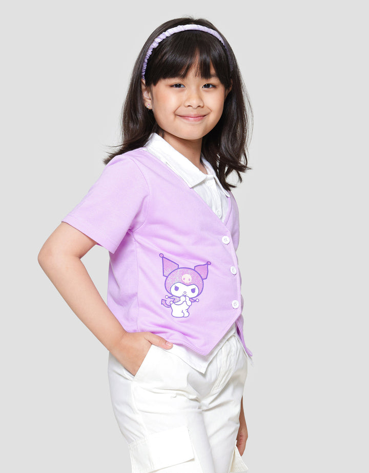 Character Rompi Kuromi Kaos Anak Perempuan