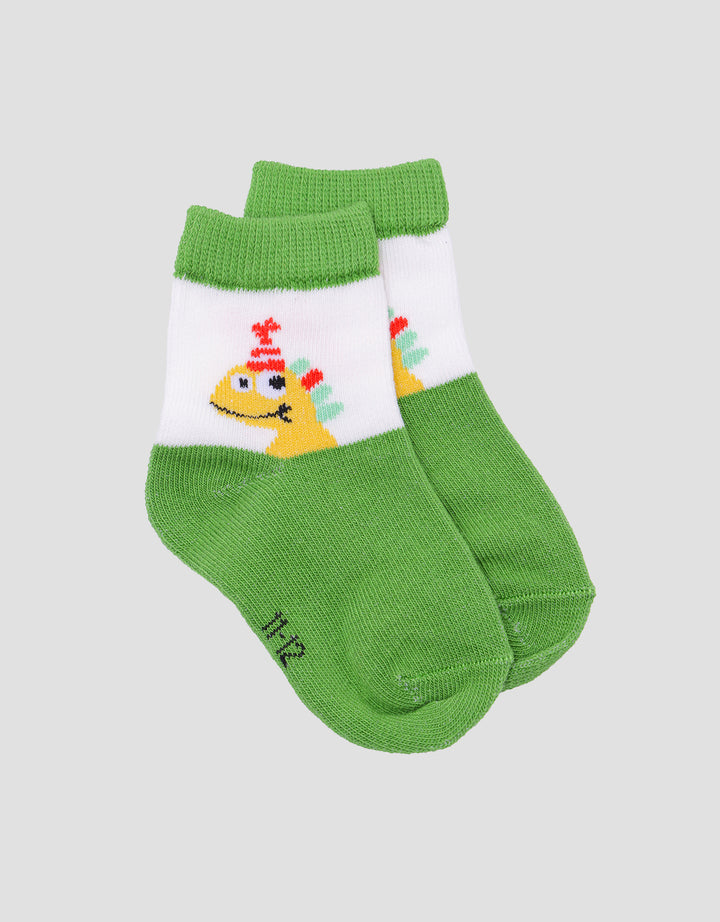 Little M Dino Print Baby Socks