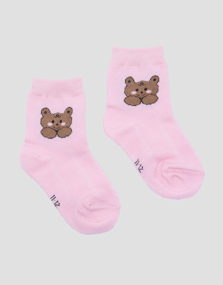 Little M Bear Girls Baby Socks