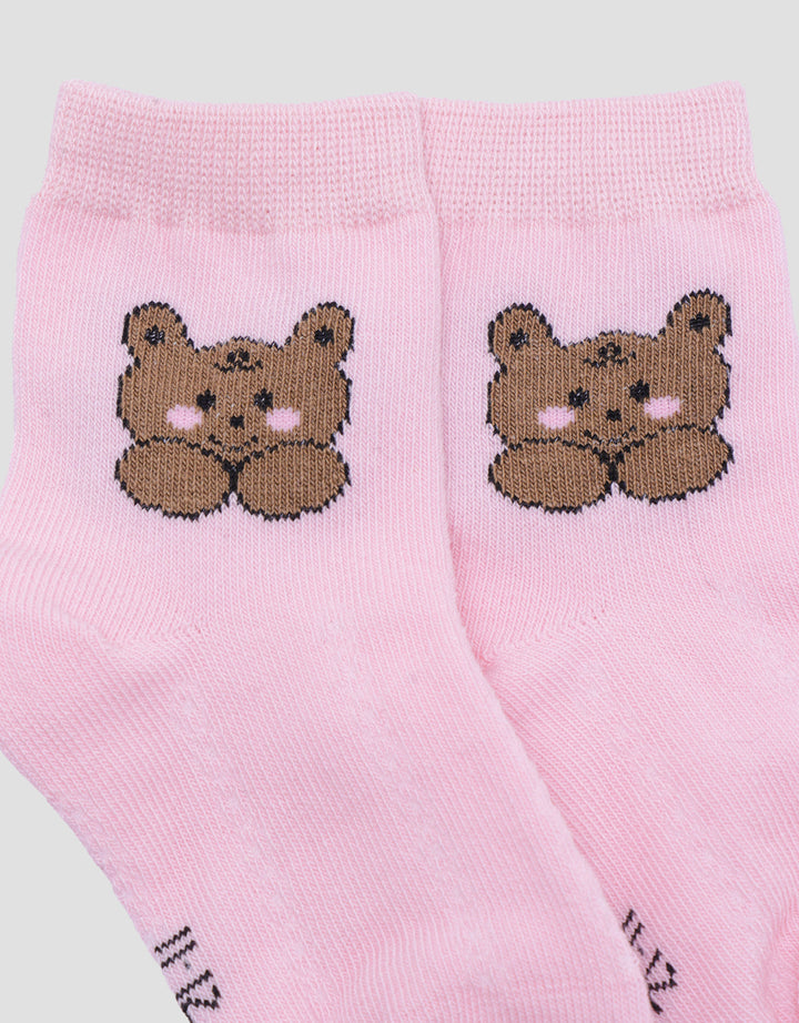 Little M Bear Girls Baby Socks