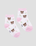 Little M Print Bear Kaus Kaki Anak Perempuan