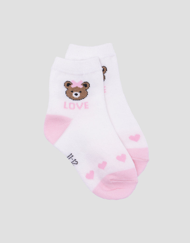 Little M Bear Girls Socks