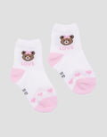 Little M Bear Girls Socks