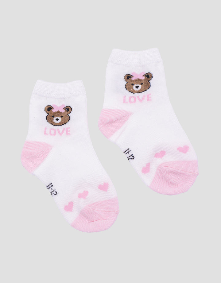 Little M Bear Girls Socks