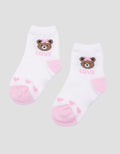 Little M Bear Girls Socks