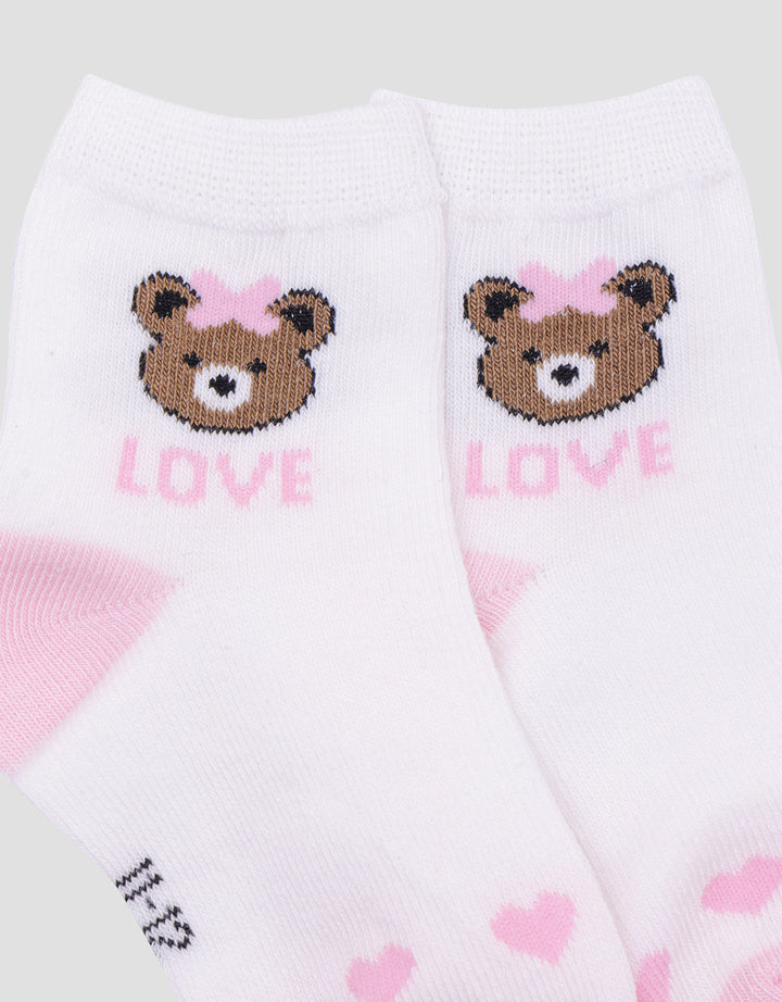 Little M Bear Girls Socks