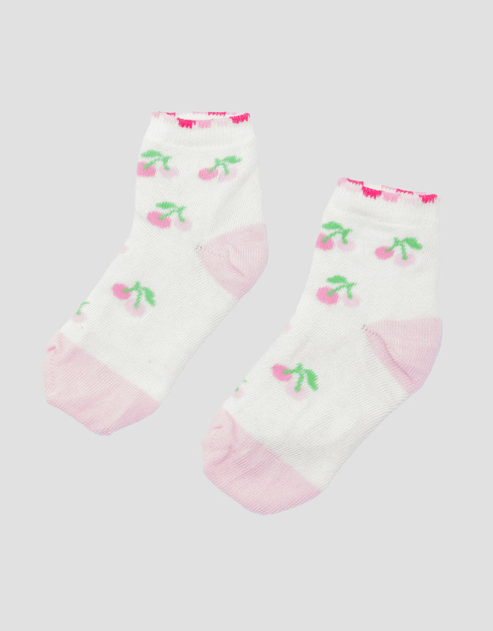 Little M Fruit Print Kaus Kaki Anak Perempuan