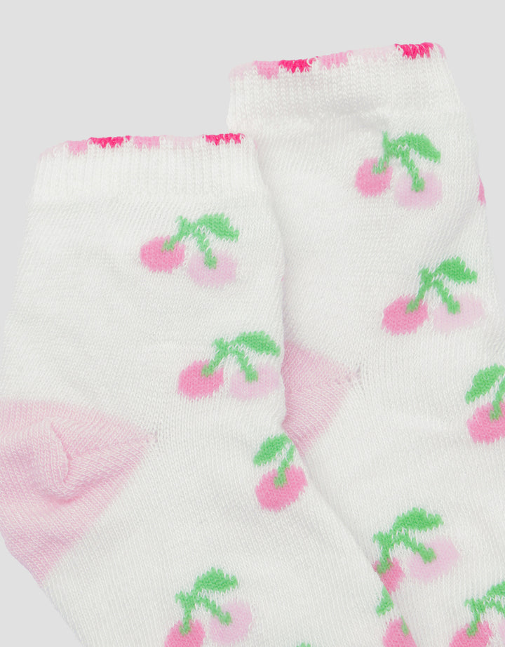 Little M Fruit Print Kaus Kaki Anak Perempuan