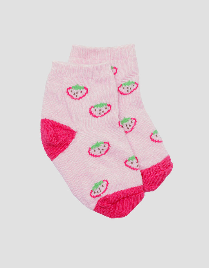 Little M Strawberry Kaus Kaki Anak Perempuan