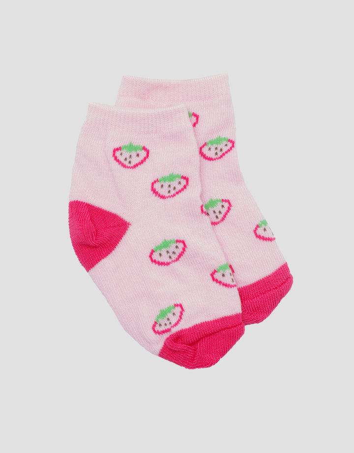 Little M Strawberry Kaus Kaki Anak Perempuan