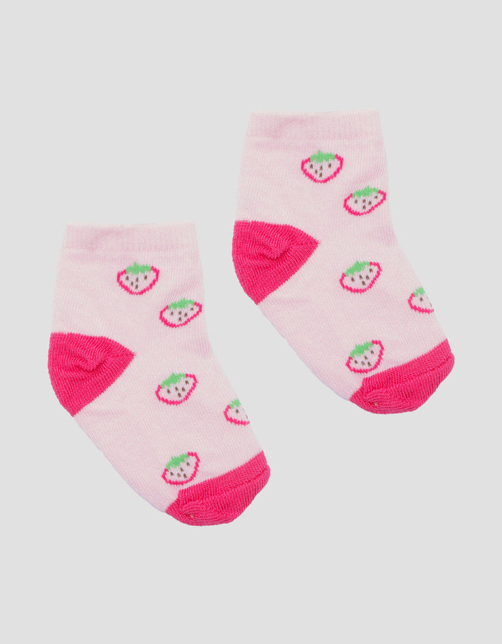 Little M Strawberry Kaus Kaki Anak Perempuan