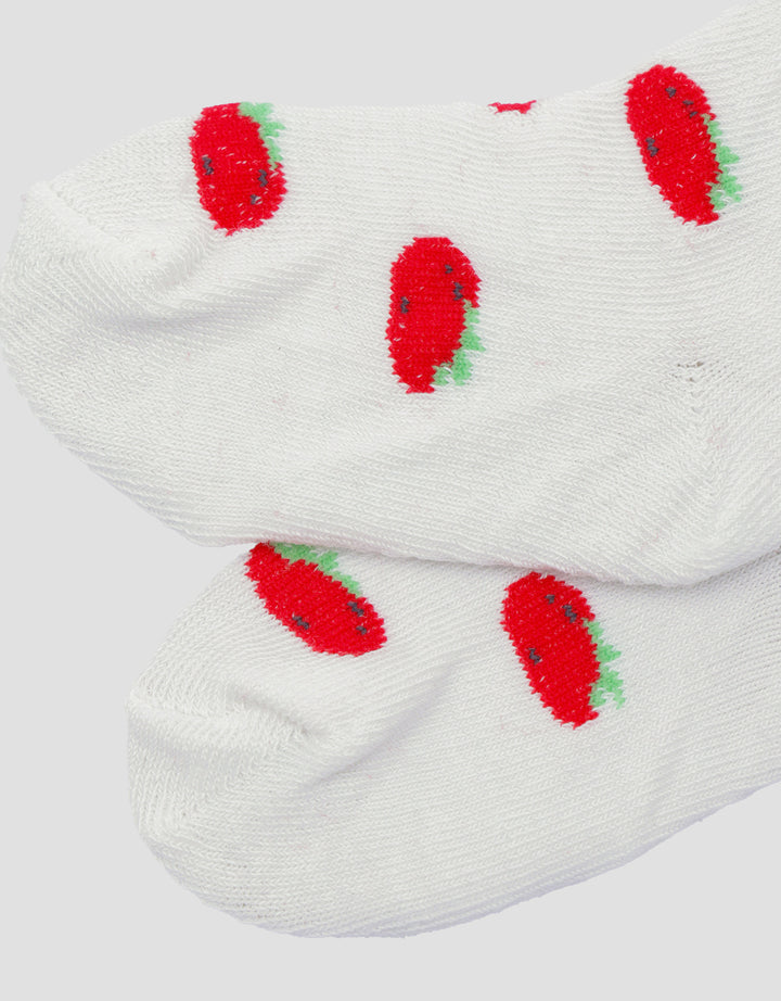 Little M Print Strawberry Kaus Kaki Anak