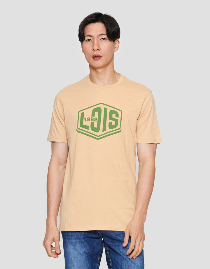 Lois Ksl2400 Print Brand Kaos Lengan Pendek Pria