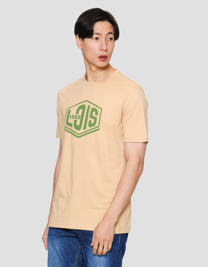 Lois Ksl2400 Print Brand Kaos Lengan Pendek Pria