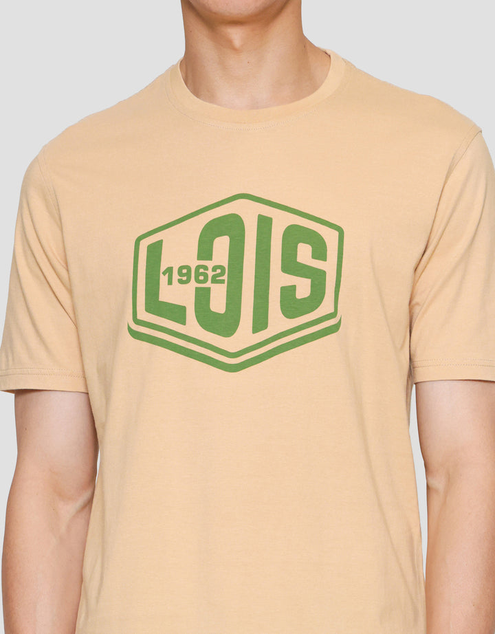 Lois Ksl2400 Print Brand Kaos Lengan Pendek Pria