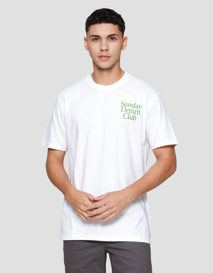 Lois Print Sunday Denim Club Kaos Pria